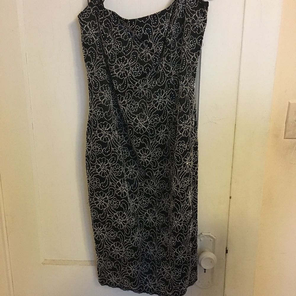 Bergdoff Goodman Beaded Floral Dress